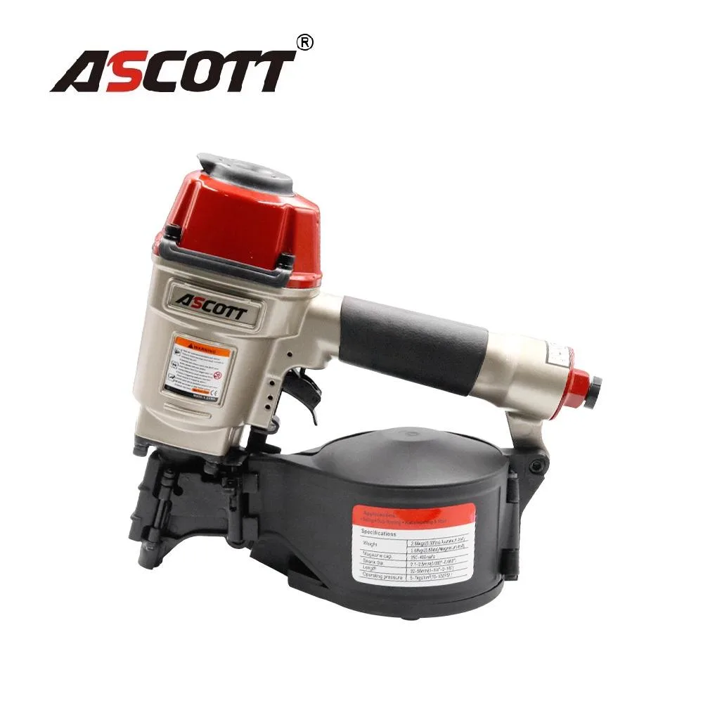 ASCOTT CN57: Industrial 25-57mm Siding Coil Nailer for Pallet Repair and Crating