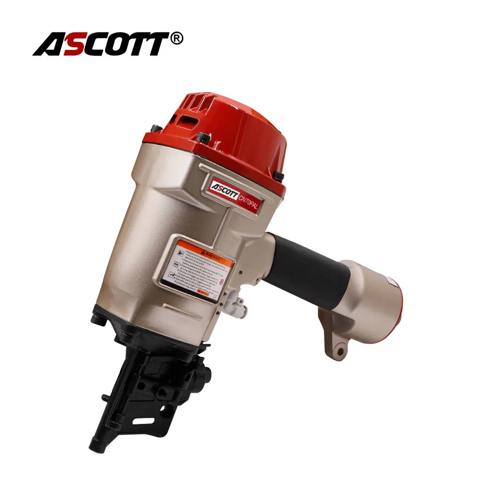 ASCOTT CN70PAL: Automated Machine Coil Nailer with Automatic Trigger Valve for Pallet Lines